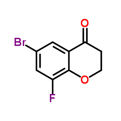 6-Bromo-8-fluorochroman-4-one Structure