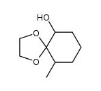 10-methyl-1,4-dioxaspiro[4.5]decan-6-ol结构式