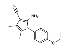 2-Amino-1-(4-ethoxyphenyl)-4,5-dimethyl-1H-pyrrole-3-carbonitrile Structure
