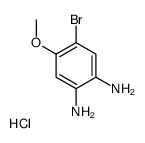 4-bromo-5-methoxybenzene-1,2-diamine,hydrochloride结构式