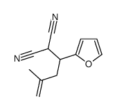 2-[1-(furan-2-yl)-3-methylbut-3-enyl]propanedinitrile Structure