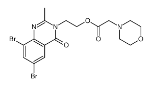 2-(6,8-dibromo-2-methyl-4-oxoquinazolin-3-yl)ethyl 2-morpholin-4-ylacetate Structure