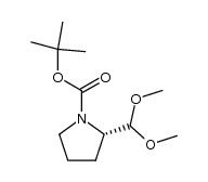 tert-butoxycarbonyl-L-prolinal dimethyl acetal结构式