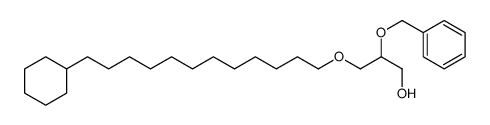 3-(12-cyclohexyldodecoxy)-2-phenylmethoxypropan-1-ol结构式