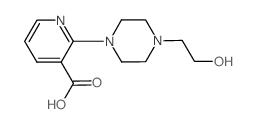 2-[4-(2-Hydroxyethyl)-1-piperazinyl]nicotinic acid Structure