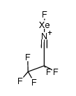 1-fluoro-N-(perfluoropropylidyne)xenonaminium结构式