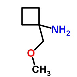 1-(Methoxymethyl)cyclobutanamine Structure