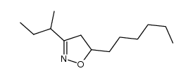 3-sec-butyl-5-hexyl-4,5-dihydroisoxazole Structure