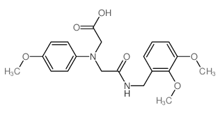 [{2-[(2,3-Dimethoxybenzyl)amino]-2-oxoethyl}-(4-methoxyphenyl)amino]acetic acid结构式
