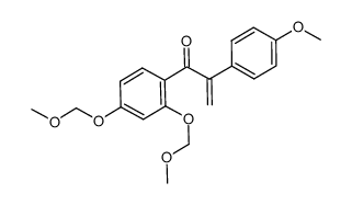1-(2,4-bis(methoxymethoxy)phenyl)-2-(4-methoxyphenyl)prop-2-en-1-one结构式