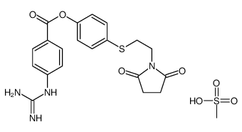 Patomostat mesilate Structure