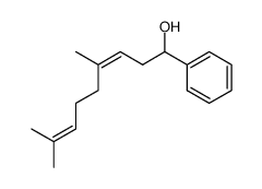 (Z)-4,8-Dimethyl-1-phenyl-nona-3,7-dien-1-ol Structure