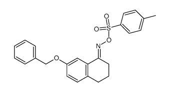 7-benzyloxy-3,4-dihydro(2H)-naphthalen-1-one-O-[(4-methylphenyl)sulfonyl]oxime Structure