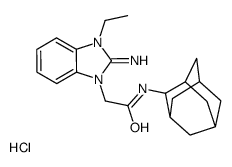 N-(2-adamantyl)-2-(3-ethyl-2-iminobenzimidazol-1-yl)acetamide,hydrochloride结构式