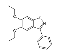 5,6-diethoxy-3-phenylbenzo[d]isothiazole结构式
