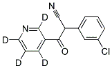 2-(3-CHLOROPHENYL)-2-CYANO-1-(3-PYRIDINYL-D4)-1-ETHANONE Structure
