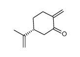 (5R)-2-methylene-5-(1-methylethenyl)-1-cyclohexanone Structure