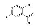 2-bromo-5-hydroxypyridine-4-carboxylic acid结构式