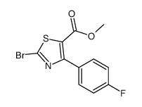 methyl 2-bromo-4-(4-fluorophenyl)-1,3-thiazole-5-carboxylate结构式