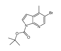 2-Methyl-2-propanyl 5-bromo-4-methyl-1H-pyrrolo[2,3-b]pyridine-1- carboxylate Structure