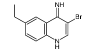 4-Amino-3-bromo-6-ethylquinoline结构式