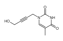 N1-(4-hydroxy-2-butyn-1-yl)thymine结构式