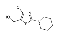 (4-Chloro-2-piperidin-1-yl-thiazol-5-yl)-methanol结构式