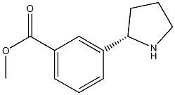 METHYL 3-((2S)PYRROLIDIN-2-YL)BENZOATE Structure