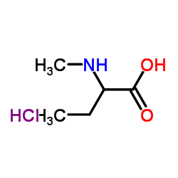 2-(Methylamino)butanoic acid hydrochloride (1:1)结构式