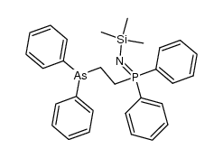 N-((2-(diphenylarsino)ethyl)diphenylphosphoranylidene)-1,1,1-trimethylsilanamine结构式