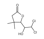 5-(1-hydroxy-2,2-dichloroethyl)dihydro-4,4-dimethyl-2(3H)-furanone结构式