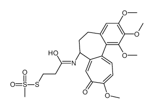 3-methylsulfonylsulfanyl-N-[(7S)-1,2,3,10-tetramethoxy-9-oxo-6,7-dihydro-5H-benzo[a]heptalen-7-yl]propanamide Structure