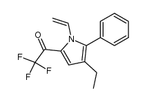 1-(4-ethyl-5-phenyl-1-vinyl-1H-pyrrol-2-yl)-2,2,2-trifluoroethanone结构式