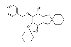 4-O-BENZYL-1,2:5,6-DI-O-CYCLOHEXYLIDENE-L-MYO-INOSITOL structure