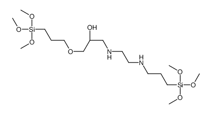 (2R)-1-(3-trimethoxysilylpropoxy)-3-[2-(3-trimethoxysilylpropylamino)ethylamino]propan-2-ol结构式