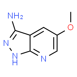5-甲氧基-1H-吡唑并[3,4-b]吡啶-3-胺结构式