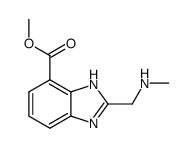 methyl 2-((methylamino)methyl)-1H-benzo[d]imidazole-4-carboxylate Structure