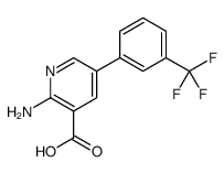 2-amino-5-[3-(trifluoromethyl)phenyl]pyridine-3-carboxylic acid Structure