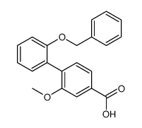 3-methoxy-4-(2-phenylmethoxyphenyl)benzoic acid结构式