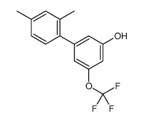 3-(2,4-dimethylphenyl)-5-(trifluoromethoxy)phenol结构式