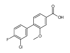 4-(3-chloro-4-fluorophenyl)-3-methoxybenzoic acid结构式