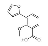 3-(furan-2-yl)-2-methoxybenzoic acid Structure