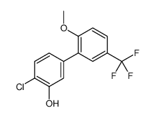 2-chloro-5-[2-methoxy-5-(trifluoromethyl)phenyl]phenol结构式
