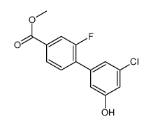 methyl 4-(3-chloro-5-hydroxyphenyl)-3-fluorobenzoate Structure