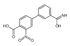 4-(3-carbamoylphenyl)-2-nitrobenzoic acid Structure