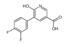 5-(3,4-difluorophenyl)-6-oxo-1H-pyridine-3-carboxylic acid结构式