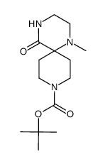 1-Methyl-5-oxo-1,4,9-triaza-spiro[5.5]undecane-9-carboxylic acid tert-butyl ester picture