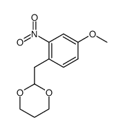 2-((4-methoxy-2-nitrophenyl)methyl)-1,3-dioxane结构式