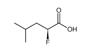 (S)-2-fluoro-4-methylpentanoic acid结构式