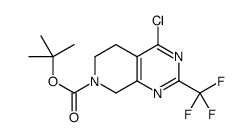 tert-butyl 4-chloro-2-(trifluoromethyl)-6,8-dihydro-5H-pyrido[3,4-d]pyrimidine-7-carboxylate结构式